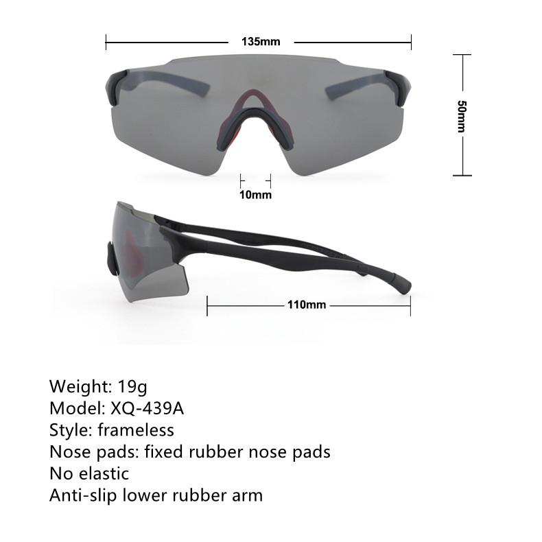 Cycling Eyewear Lightweight Bike Sunglasses Frameless Mountain Bicycle